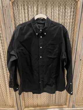 Banana Republic Black Button-Down Shirt